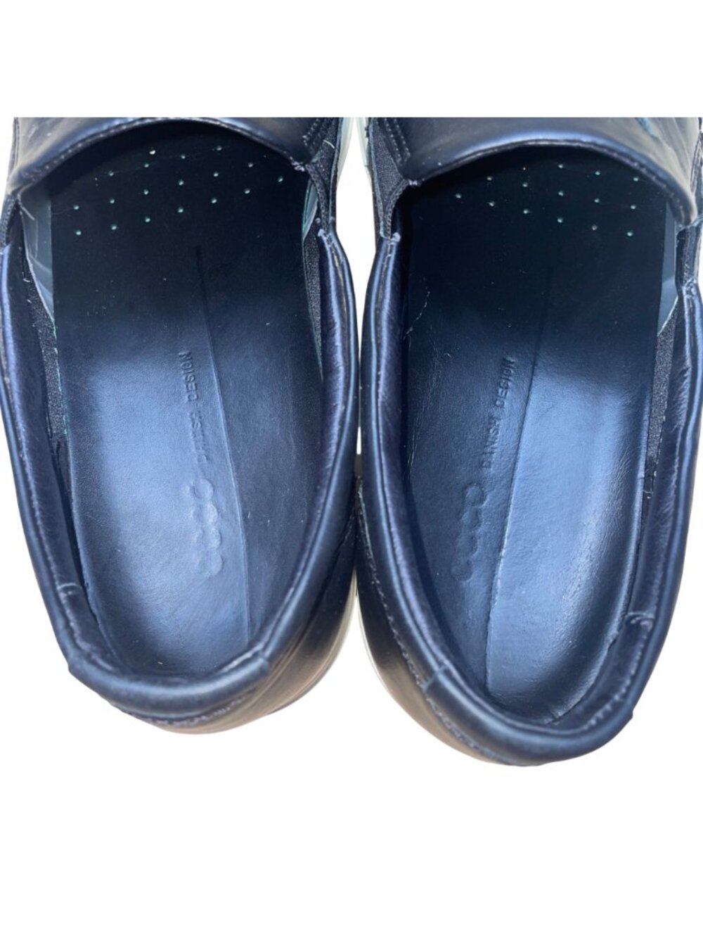 Ecco Women’s Black Woven Leather Upper Slip-On Casual Shoes Size 9 - Picture 6 of 8